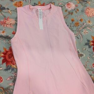 Lululemon All Aligned Ribbed Midi Dress Strawberry Milkshake size 4